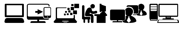 Computer icons font preview